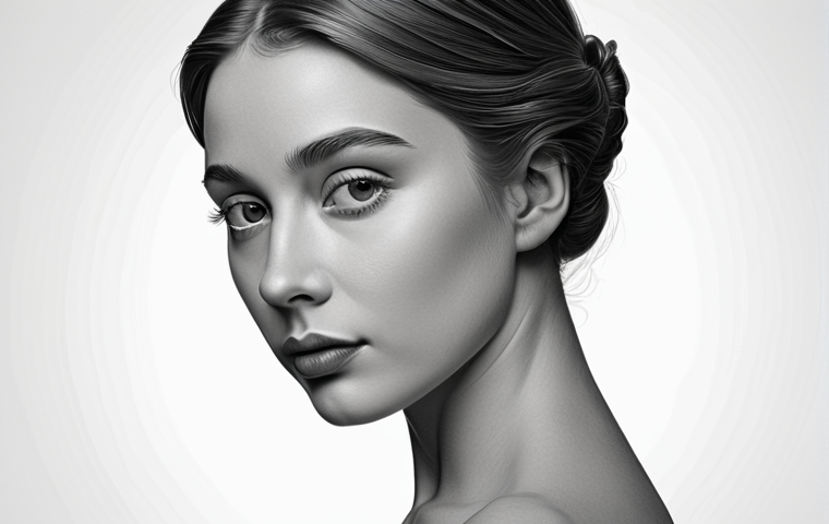 **Monochromatic Portrait:** A simple yet elegant monochromatic line art portrait, emphasizing shapes and lines with a timeless appeal, suitable for a classic book illustration.